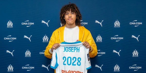 马赛官方：19岁海地小将维克托-约瑟夫加盟，签约至2028年